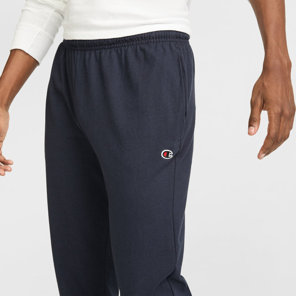 Champion Lightweight Lounge Pants, Open Hem - Navy