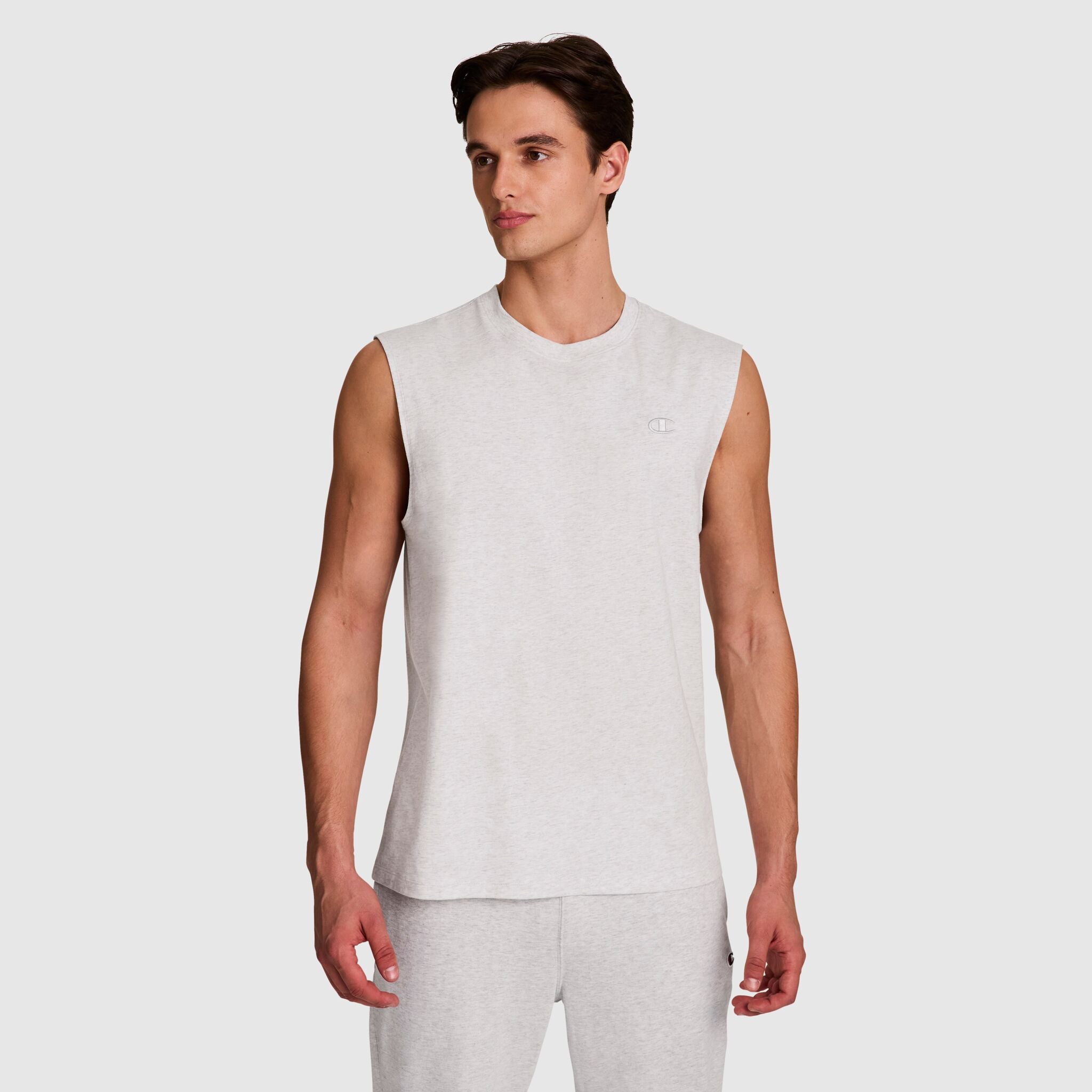 Champion Muscle Tank - Platinum Silver Heather