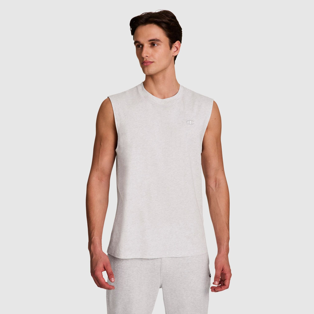 Champion Muscle Tank - Platinum Silver Heather