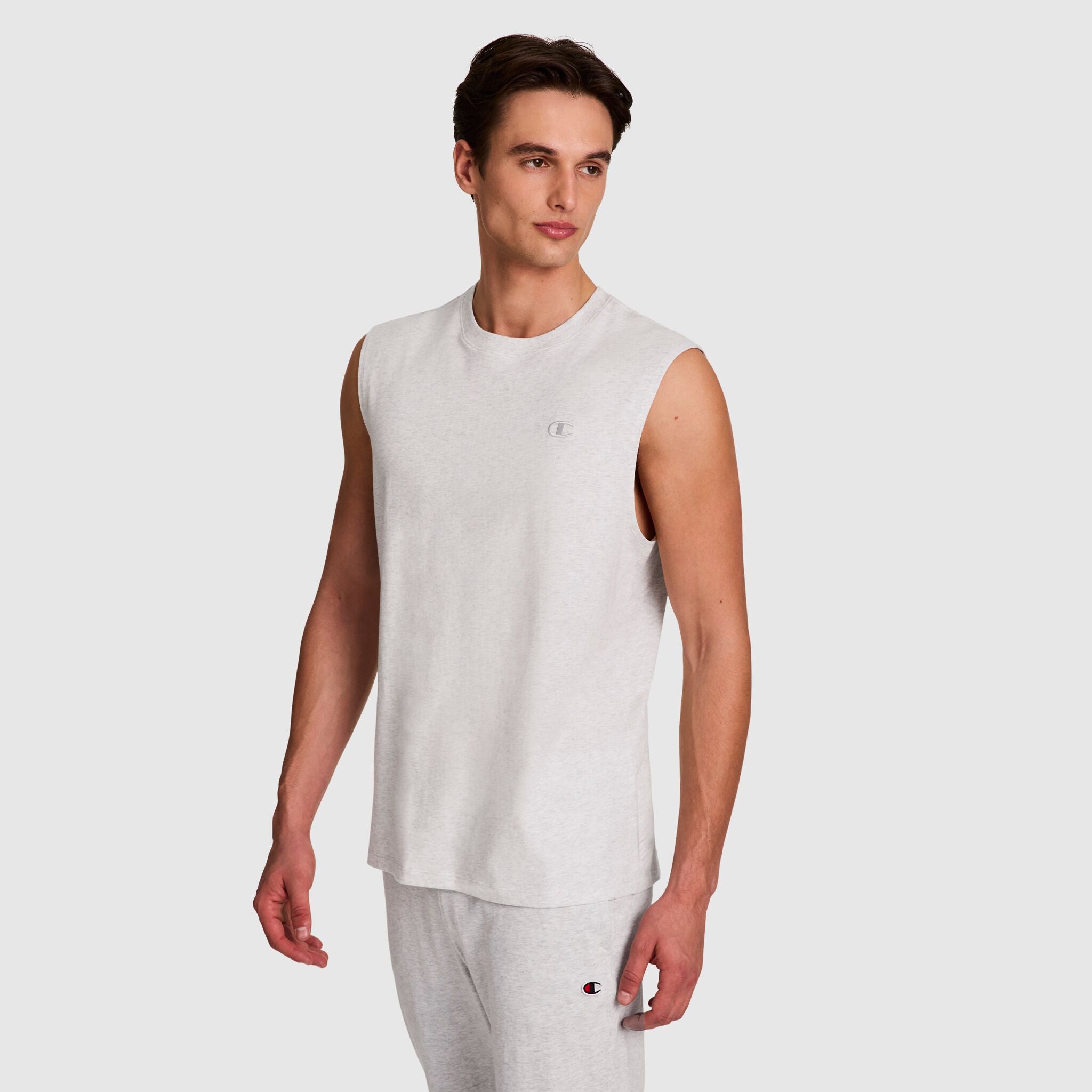 Champion Muscle Tank - Platinum Silver Heather