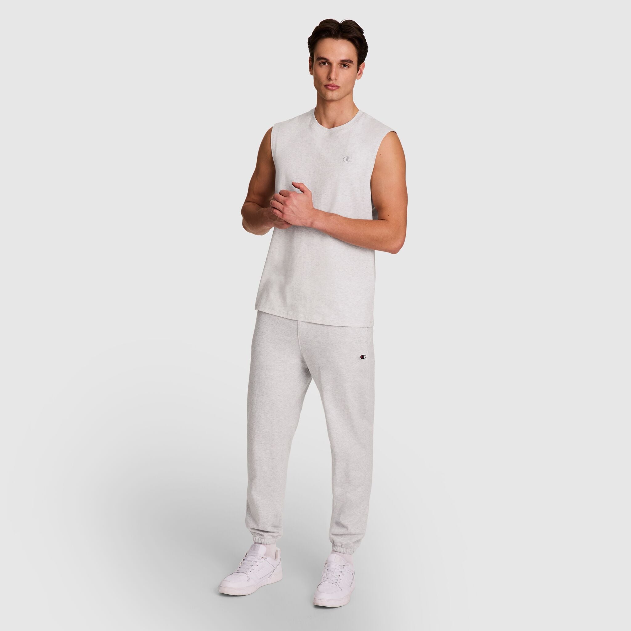 Champion Muscle Tank - Platinum Silver Heather