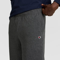 Champion Lightweight Lounge Pants, Open Hem - Granite Heather