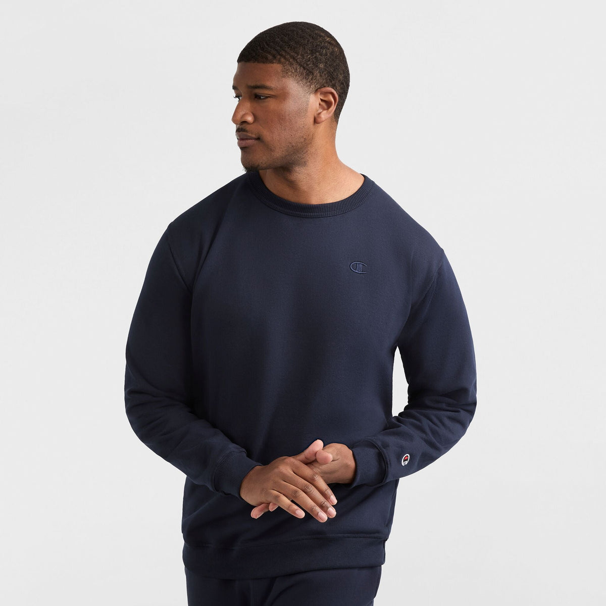 Champion Powerblend Crewneck Sweatshirt - Big & Tall - Deep Navy