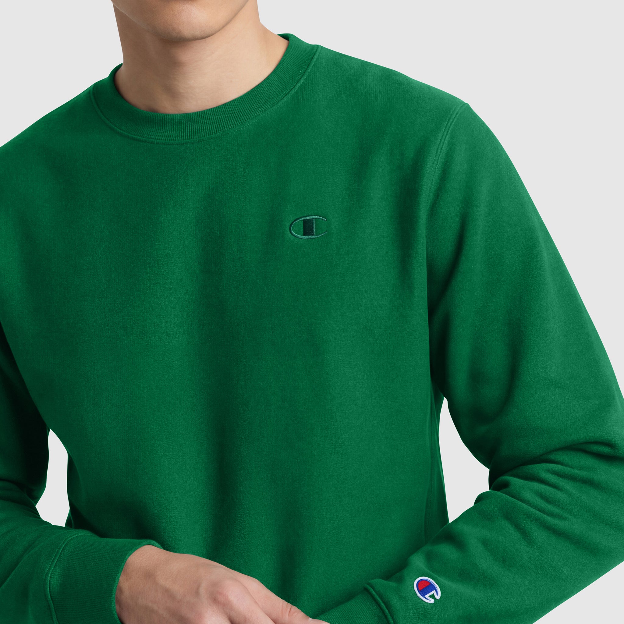 Champion Powerblend Crewneck Sweatshirt - Verdant Green