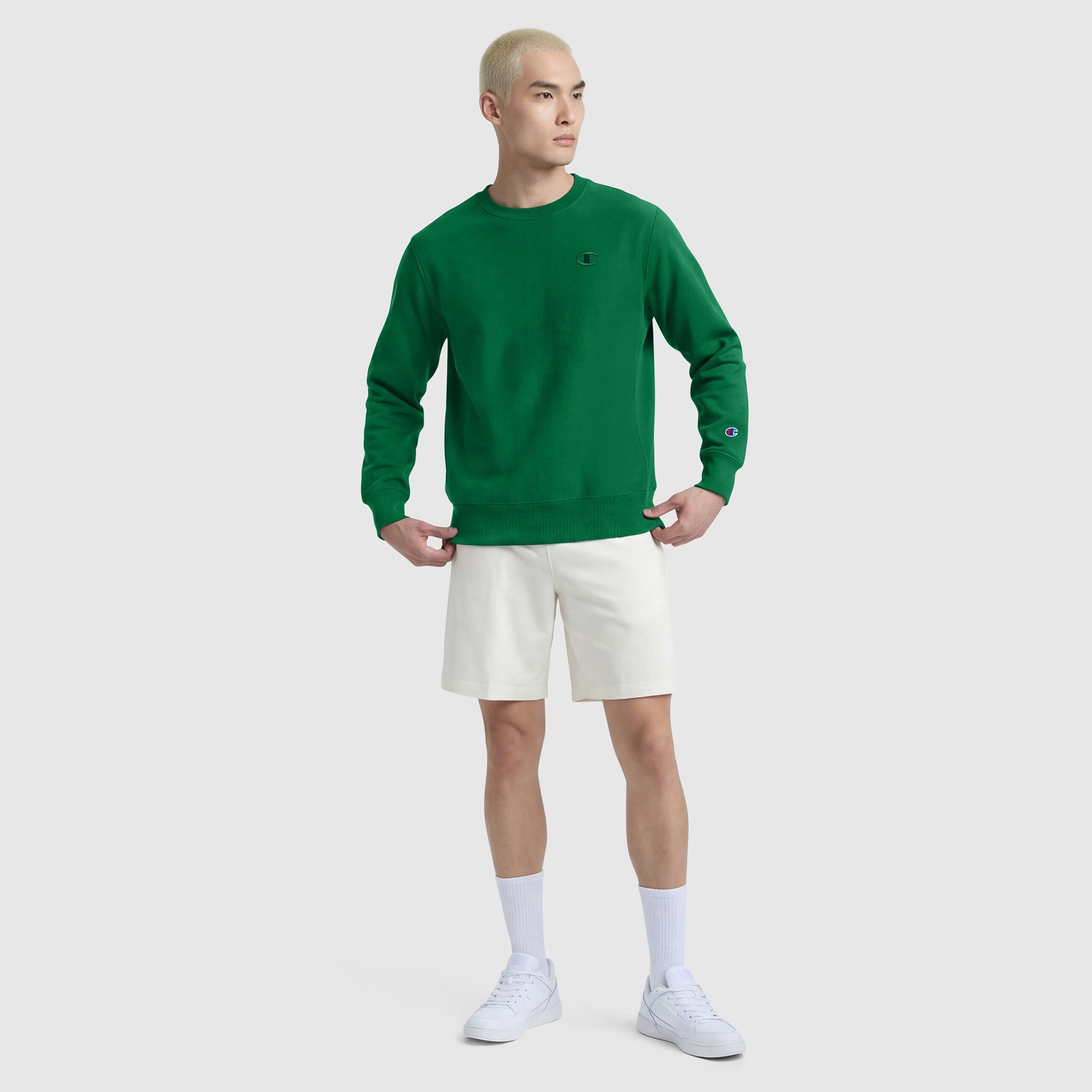 Champion Powerblend Crewneck Sweatshirt - Verdant Green