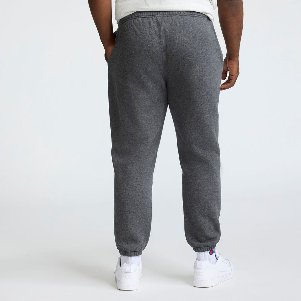 Champion Powerblend Sweatpants, Cinched Bottom - Big & Tall - Granite Heather