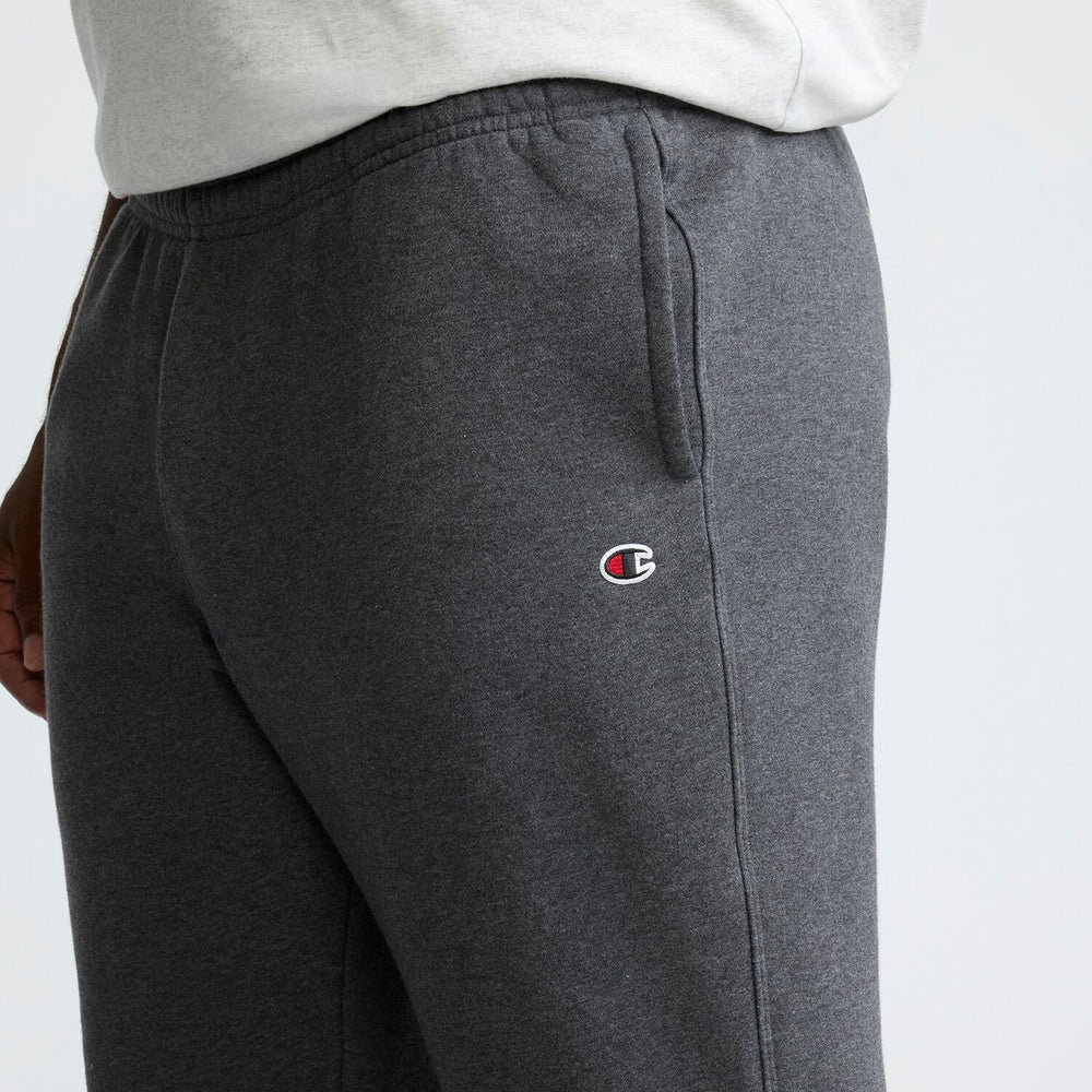 Champion Powerblend Sweatpants, Cinched Bottom - Big & Tall - Granite Heather