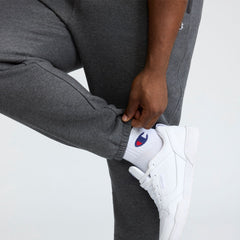 Champion Powerblend Sweatpants, Cinched Bottom - Big & Tall - Granite Heather