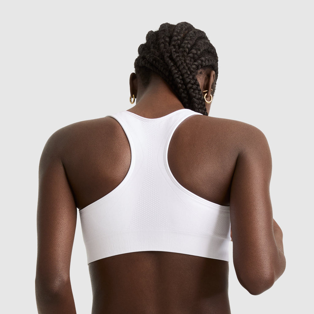 Champion Seamless Racerback Sports Bra - White