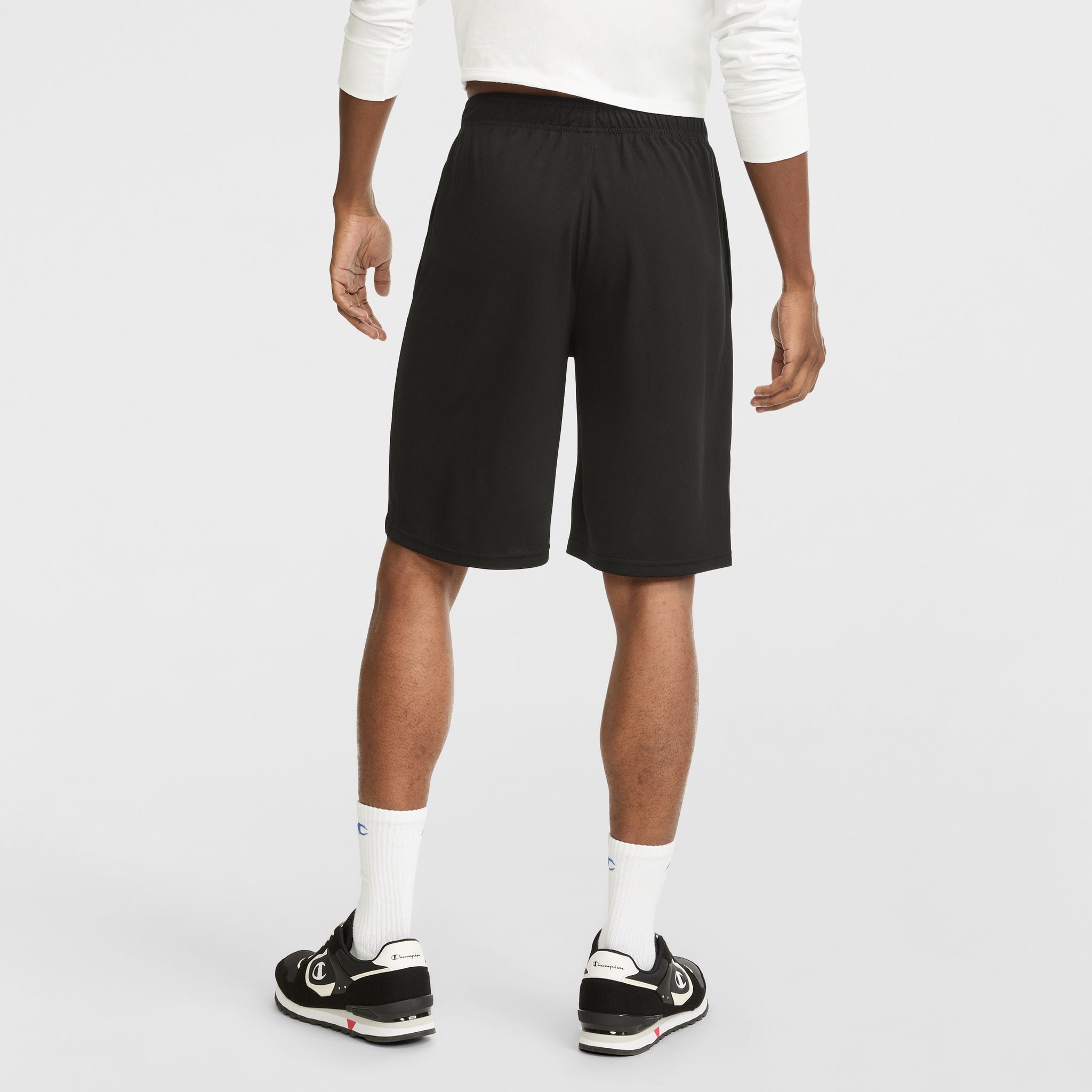 Champion 10" Moisture Wicking, Sport Shorts - Black