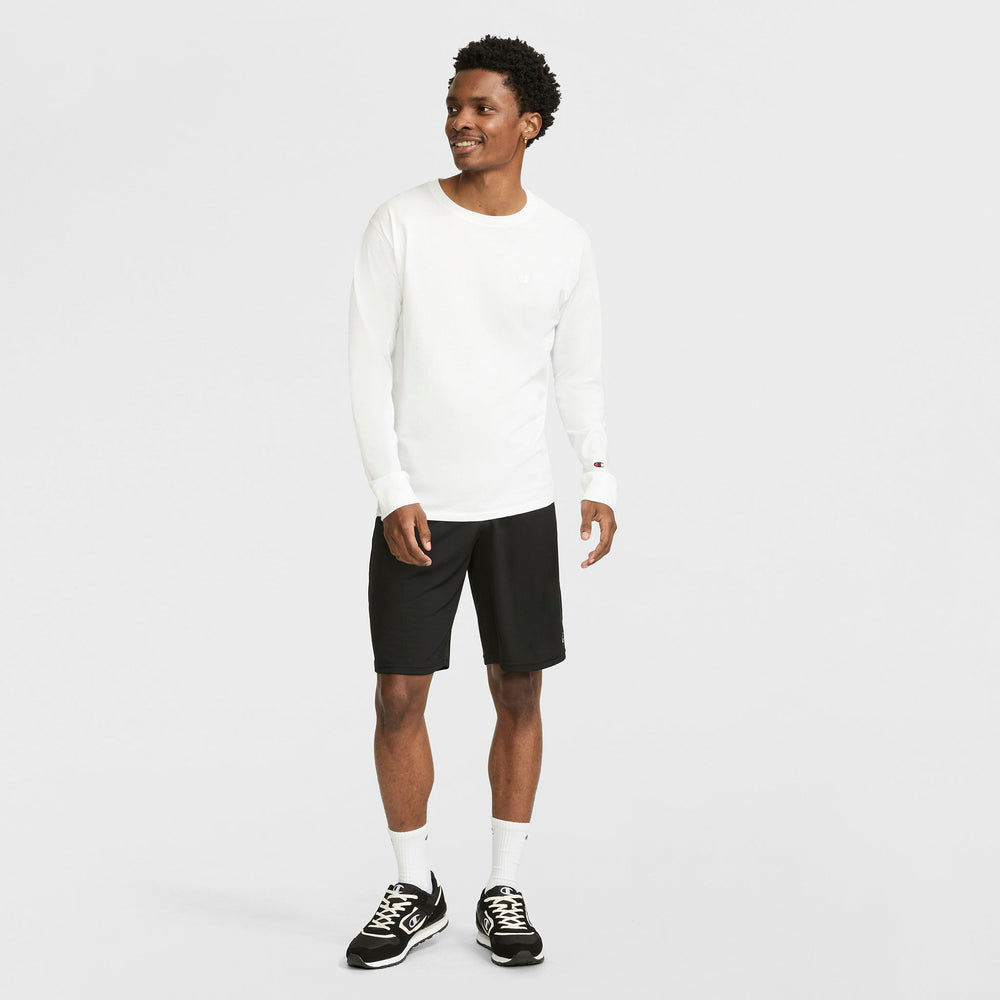 Champion 10" Moisture Wicking, Sport Shorts - Black