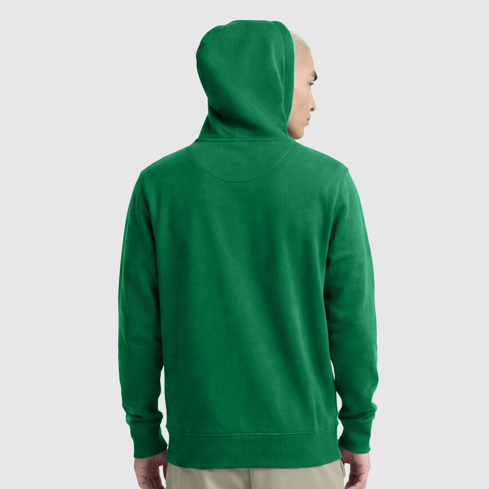 Champion Powerblend Hoodie, Full Script Logo - Verdant Green