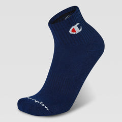 Champion 6Pk Men's Cushion Quarter - Blue Assorted