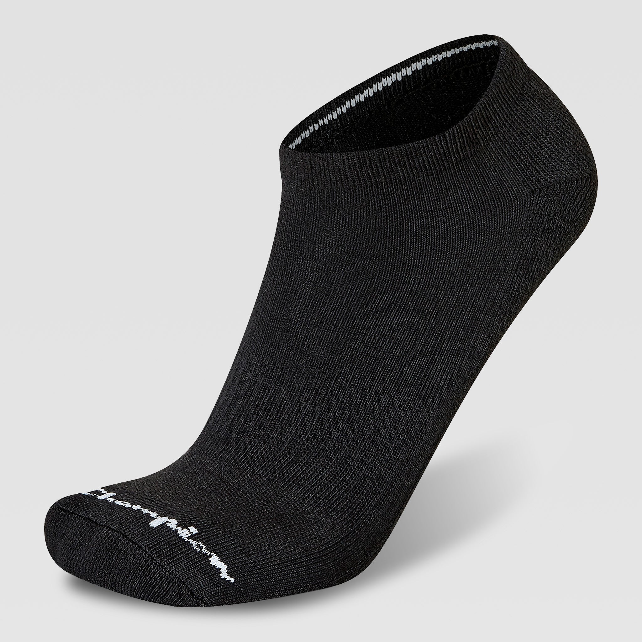 Champion 6Pk Men's Cushion Low Cut - Black