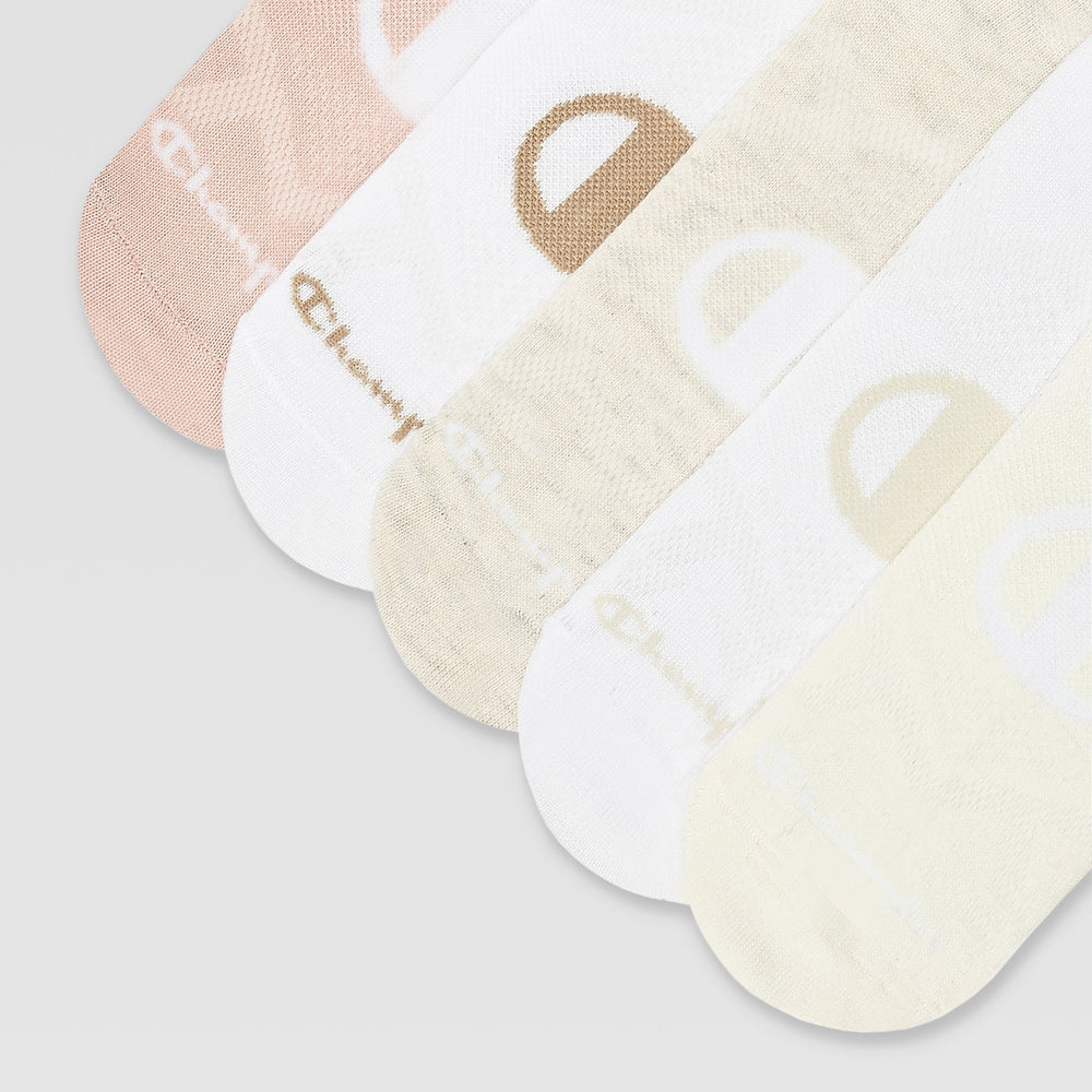Champion 10Pk Women's Lightweight Low Cut - Neutral Assorted Logo