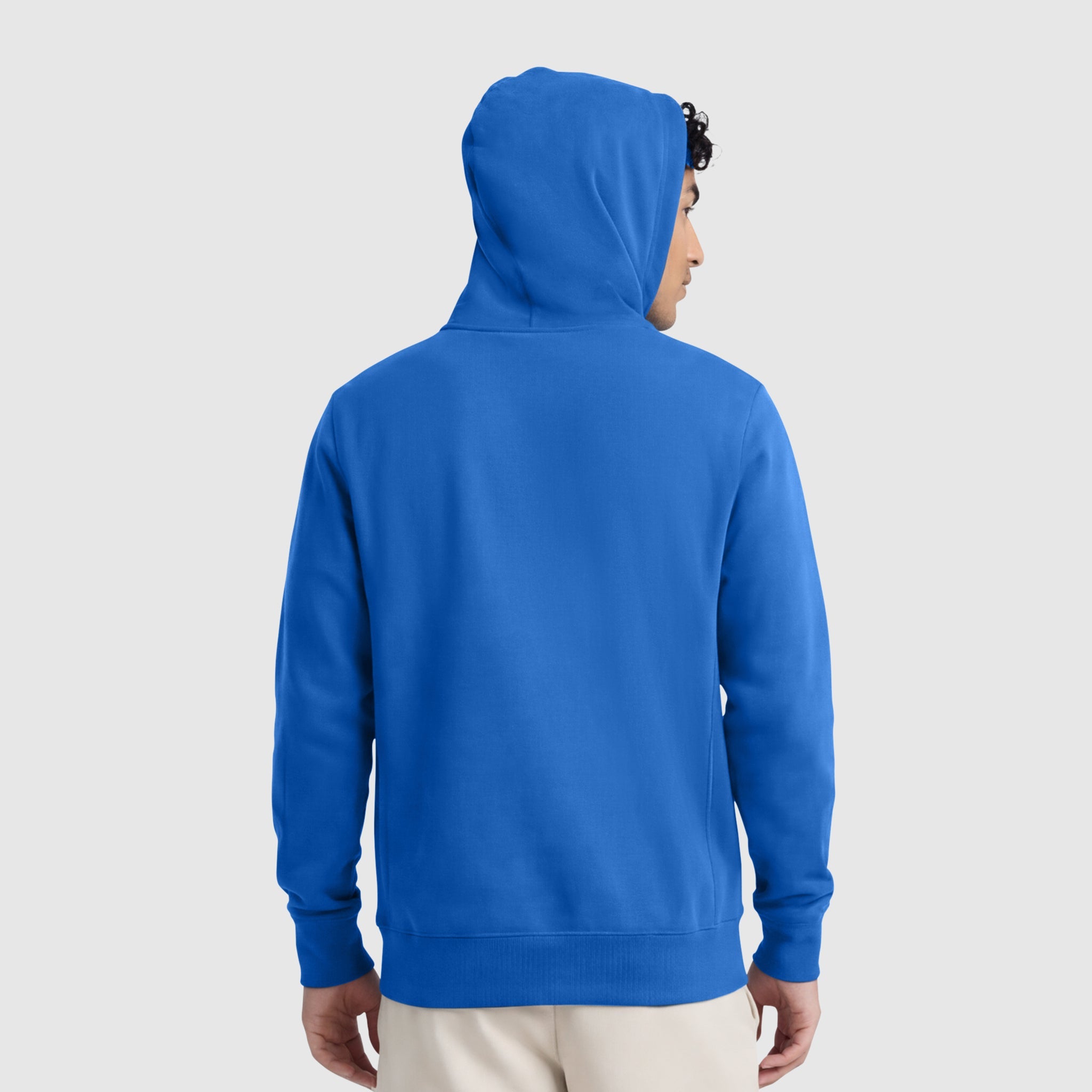 Champion Powerblend Hoodie, Full Script Logo - Nebulas Blue