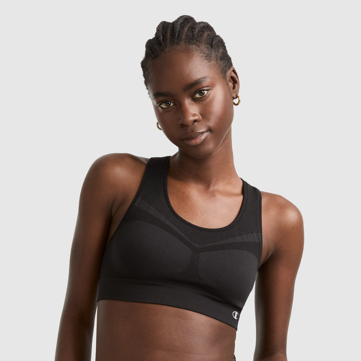 Champion Seamless Racerback Sports Bra - Black