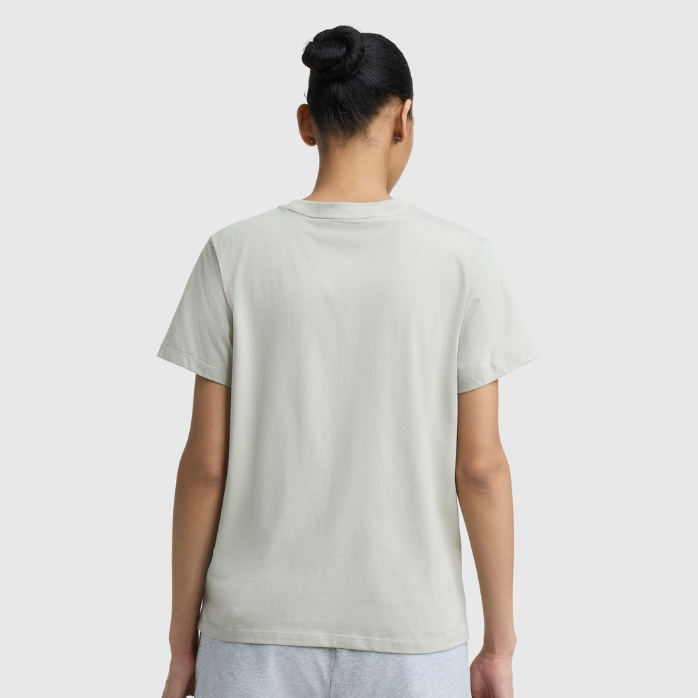 Champion Classic T-Shirt, Tonal Left Chest Script - Abbey Stone
