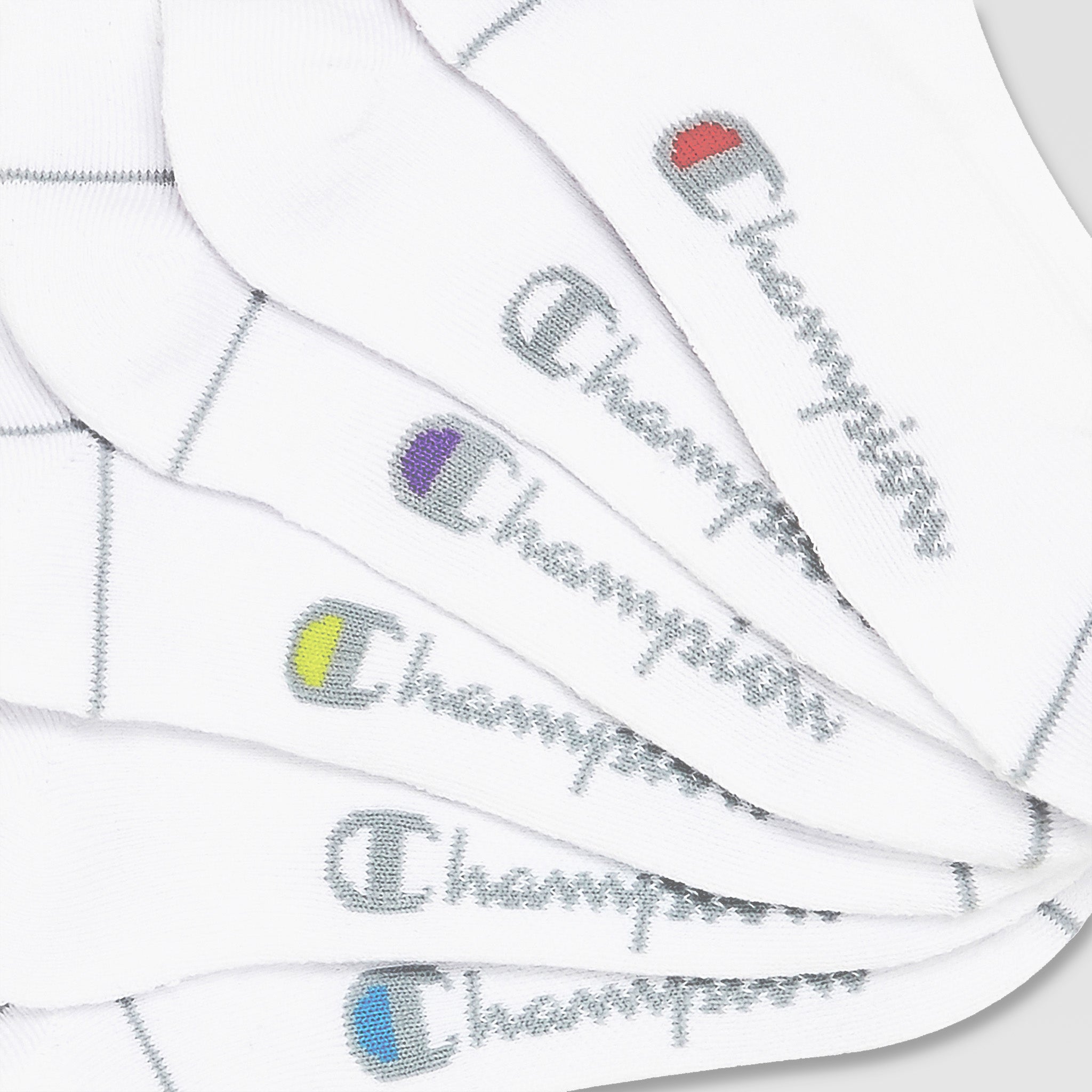 Champion 6Pk Women's Cushion Quarter - Bright White