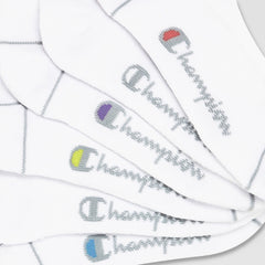 Champion 6Pk Women's Cushion Quarter - Bright White