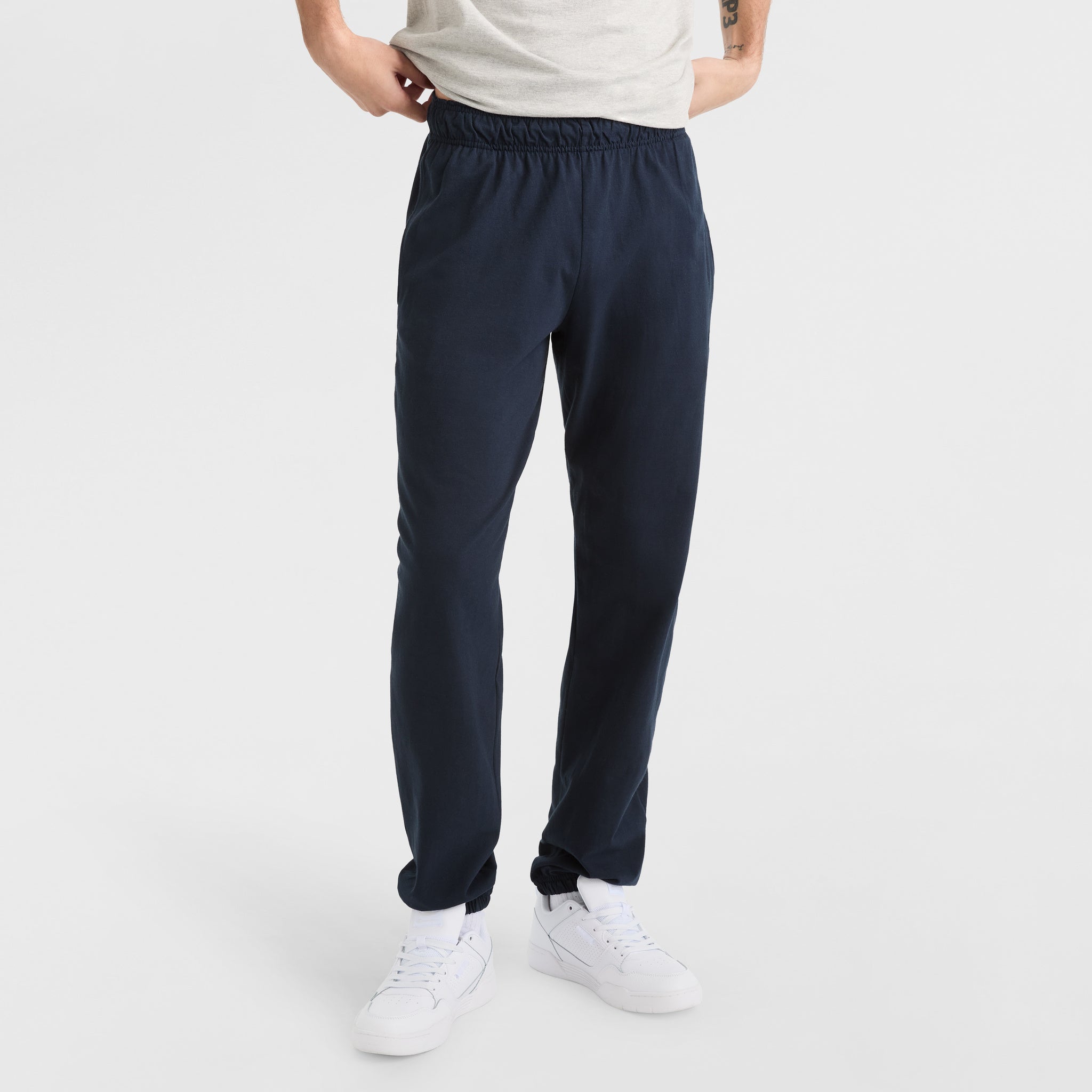 Champion Lightweight Lounge Pants, Cinched Hem - Navy