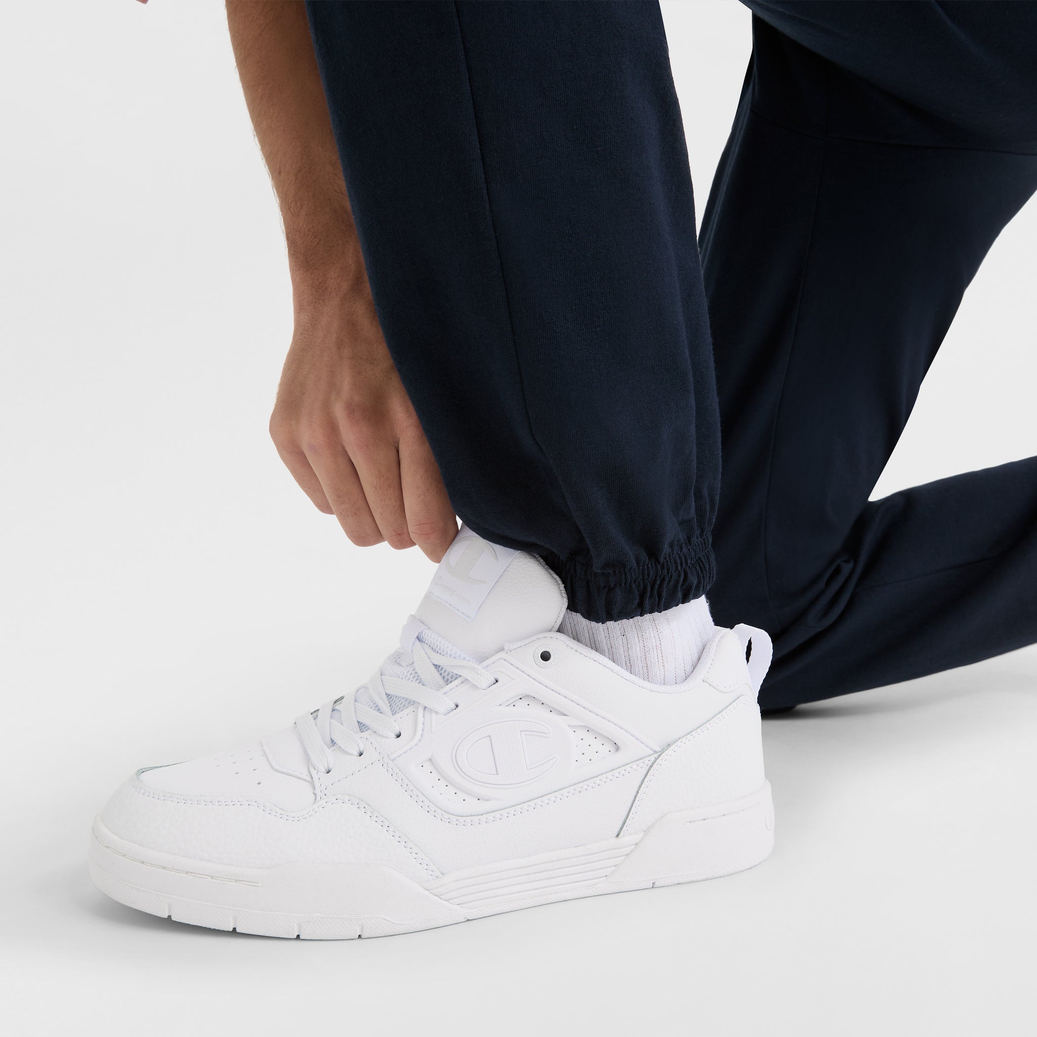 Champion Lightweight Lounge Pants, Cinched Hem - Navy