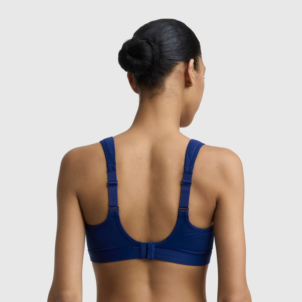 Champion Spot Comfort High-Impact Sports Bra - Blue Depth