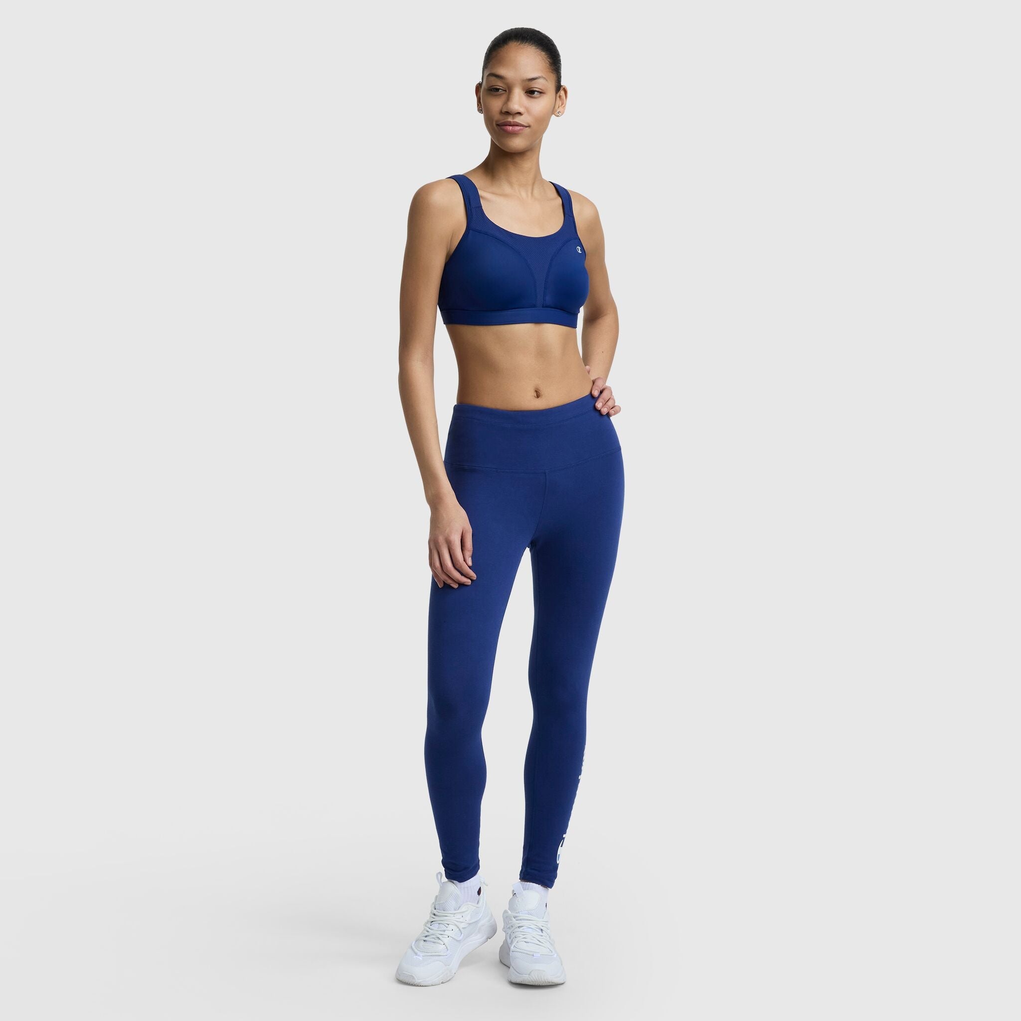 Champion Spot Comfort High-Impact Sports Bra - Blue Depth