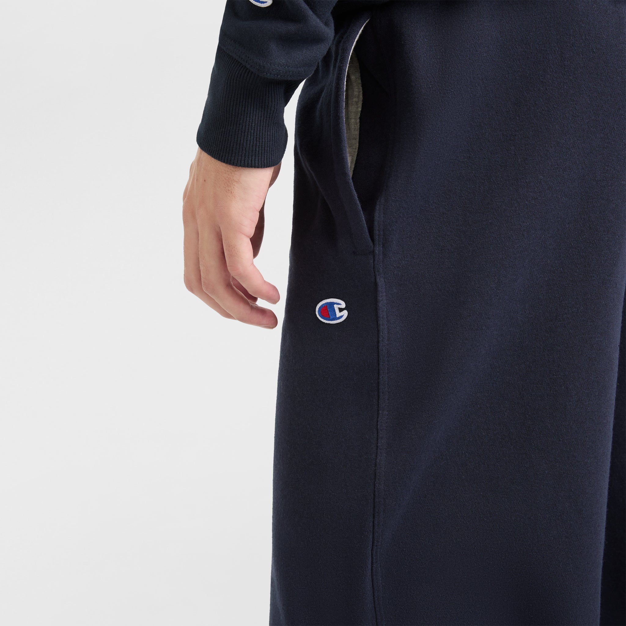 Champion Powerblend Sweatpants, Open Hem - Deep Navy