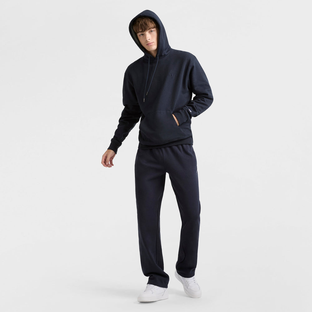 Champion Powerblend Sweatpants, Open Hem - Deep Navy