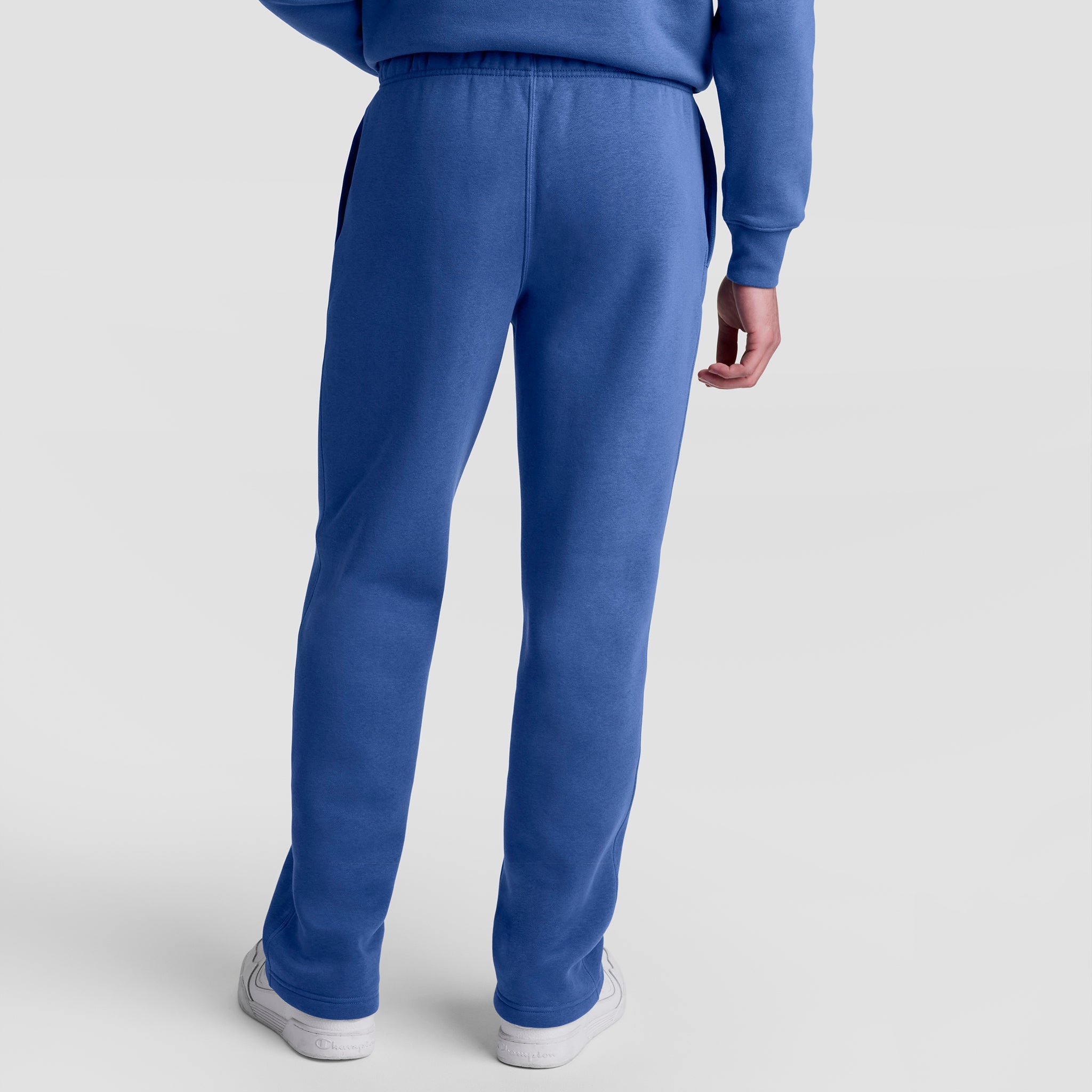 Champion Powerblend Sweatpants, Open Hem - Coastal Fjord