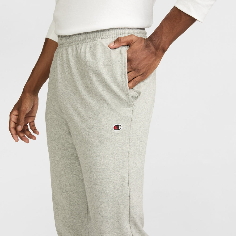 Champion Lightweight Lounge Pants, Open Hem - New Manhattan Mist Heather