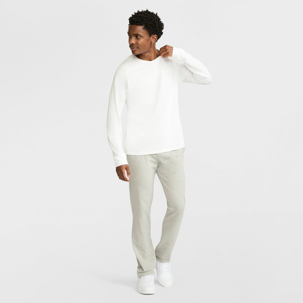 Champion Lightweight Lounge Pants, Open Hem - New Manhattan Mist Heather