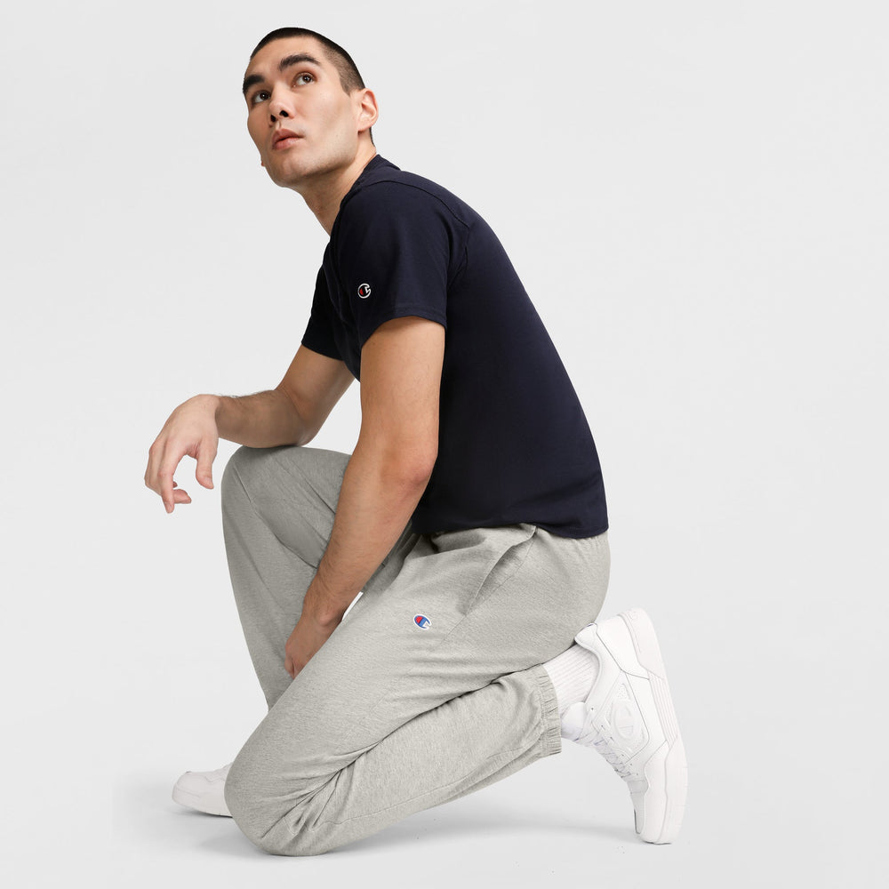Champion Lightweight Lounge Pants, Cinched Hem - New Manhattan Mist Heather