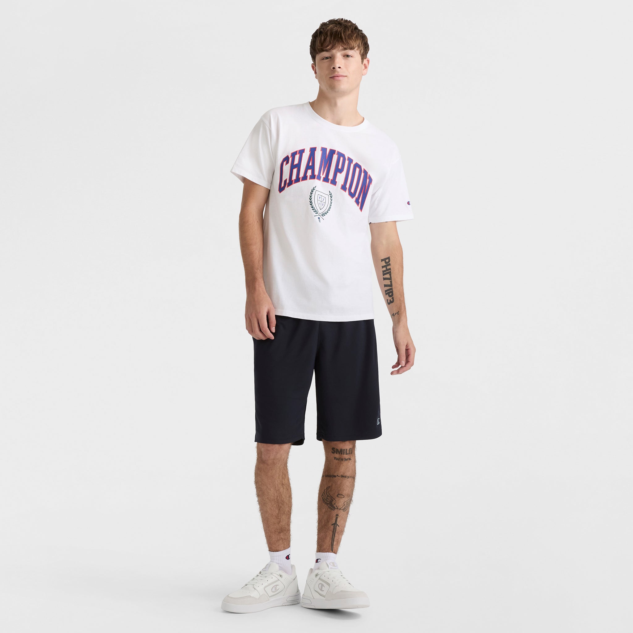 Champion 10" Moisture Wicking, Sport Shorts - Navy