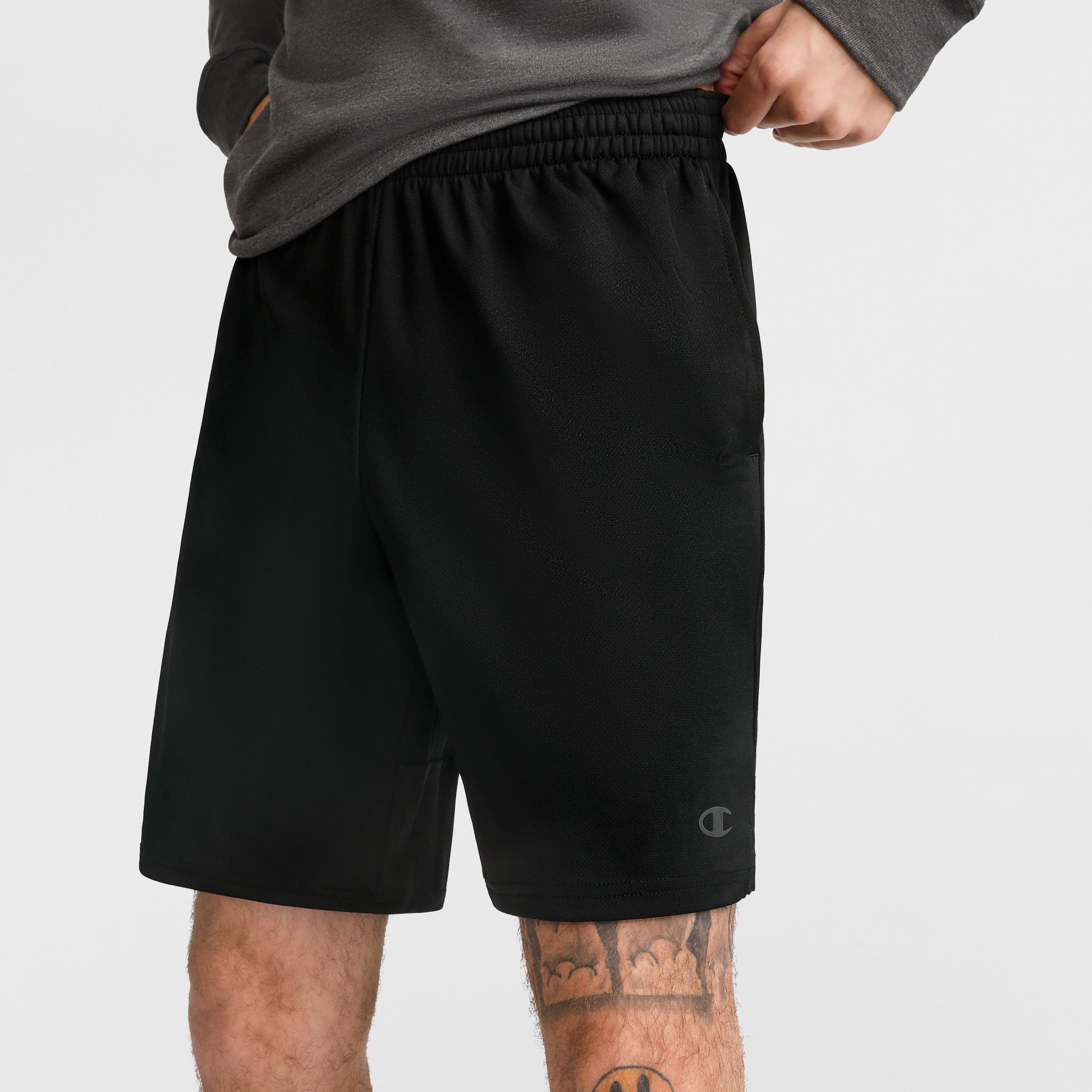 Champion 7" Moisture Wicking, Sport Shorts - Black
