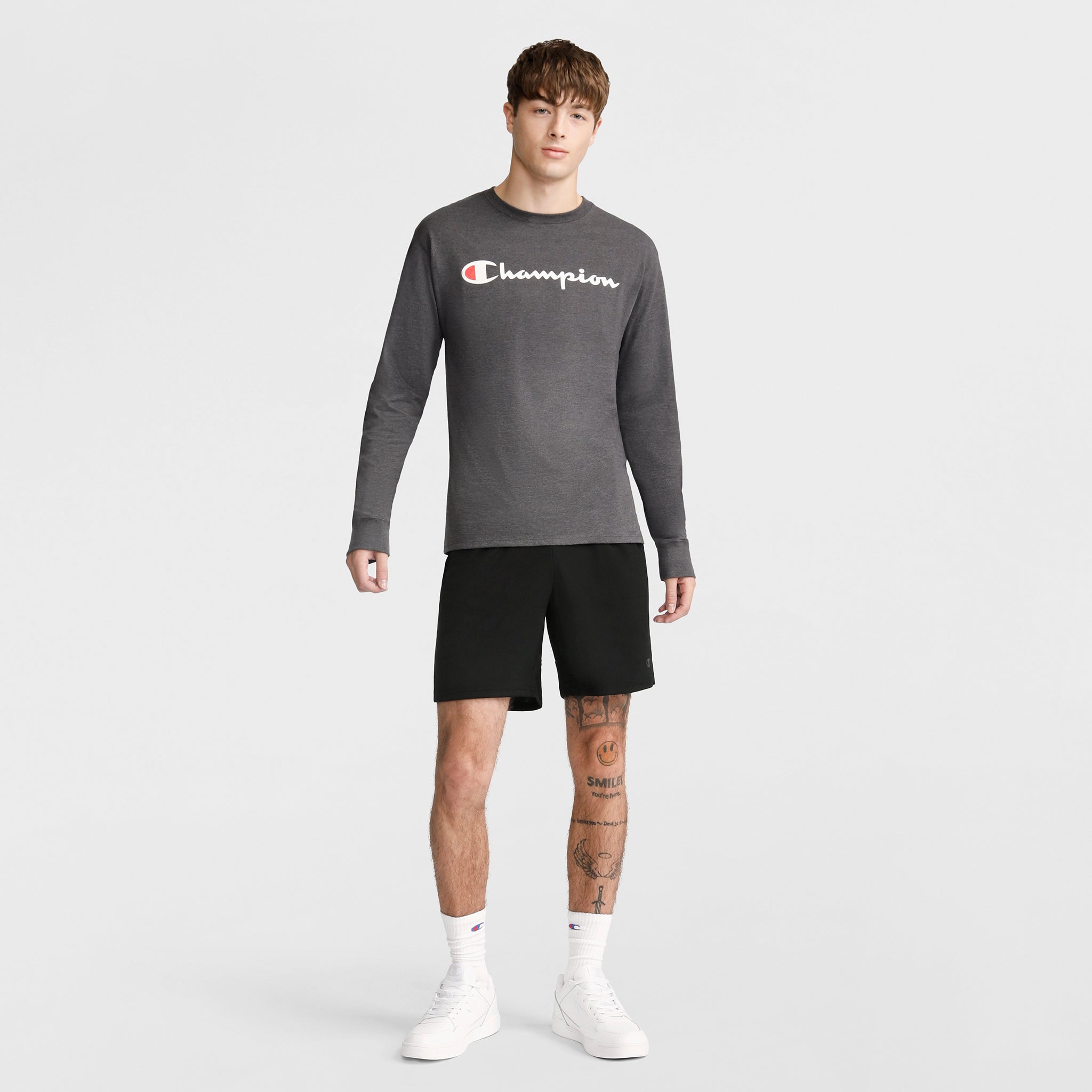 Champion 7" Moisture Wicking, Sport Shorts - Black