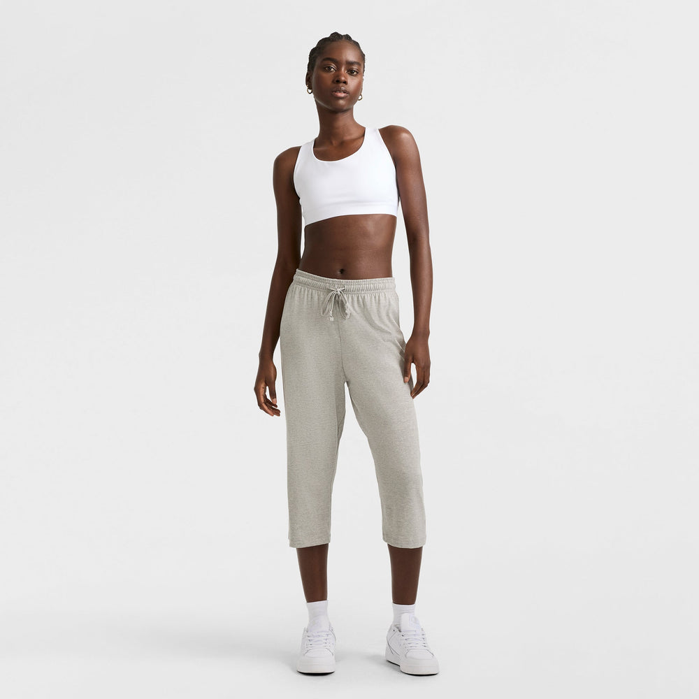 Champion Lightweight Lounge Capri Pants - New Manhattan Mist Heather