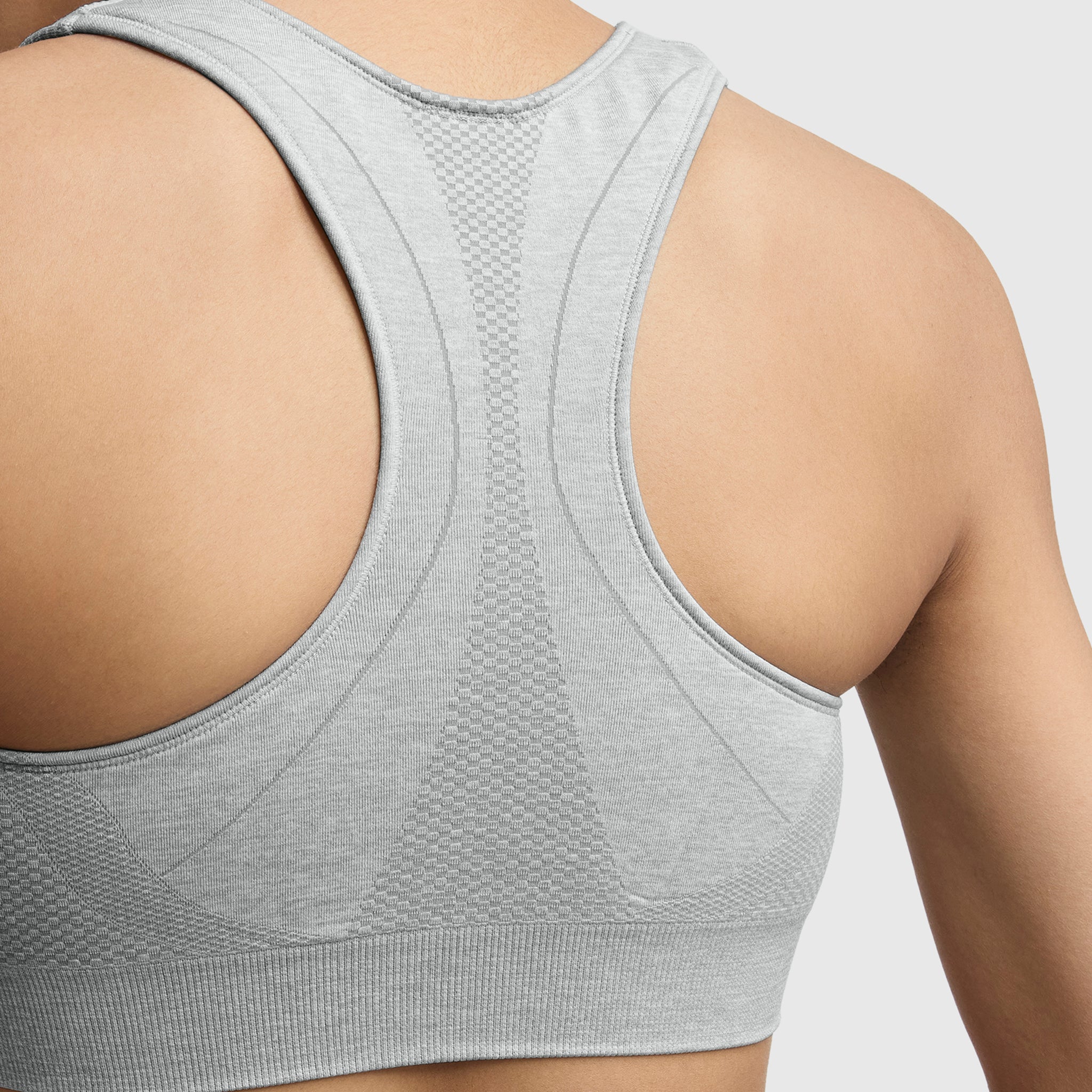 Champion Seamless Racerback Sports Bra - Oxford Grey Heather