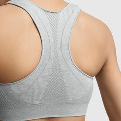 Champion Seamless Racerback Sports Bra - Oxford Grey Heather