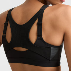 Champion Motion Control Zip Sports Bra - Black