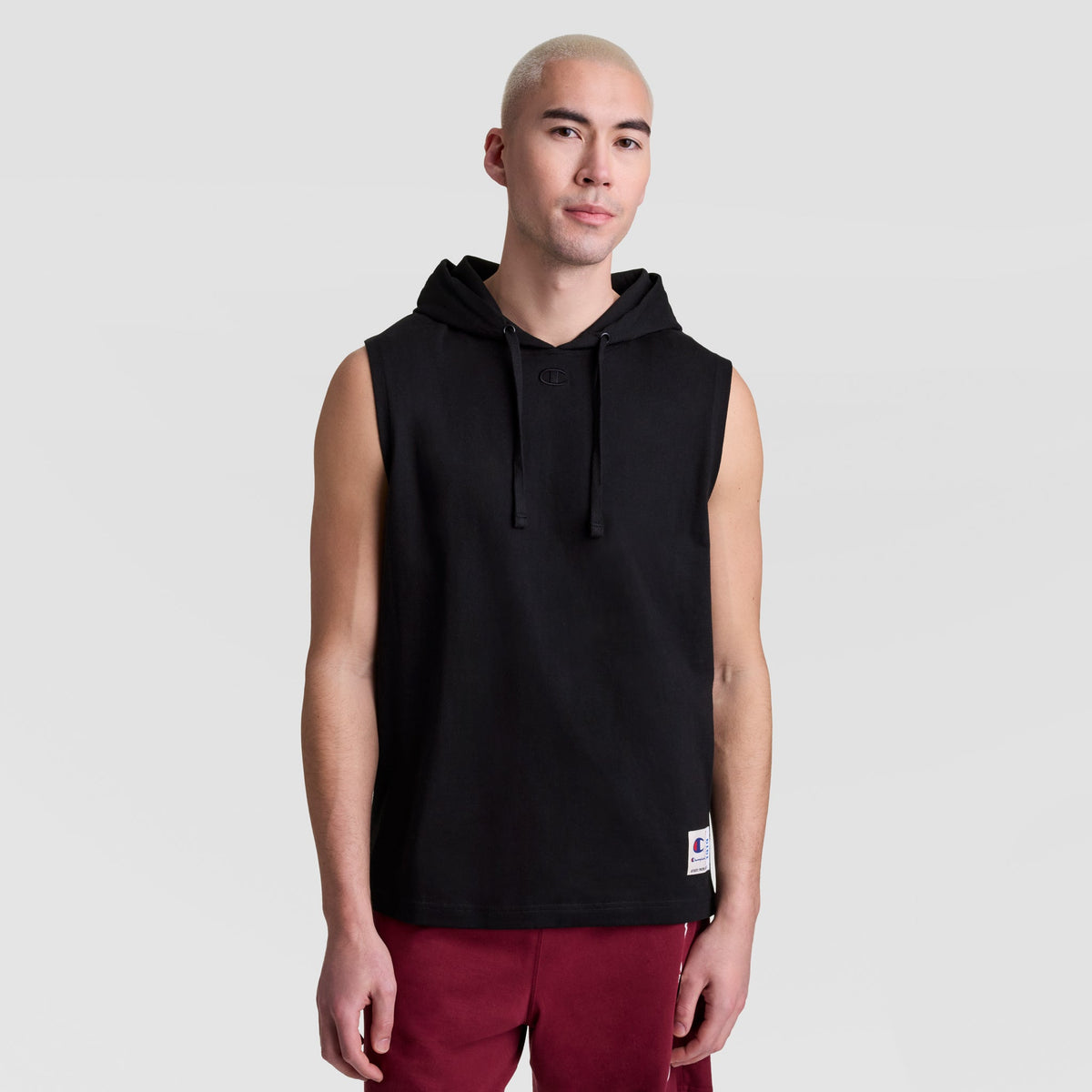 Champion Sleeveless Hoodie - Black