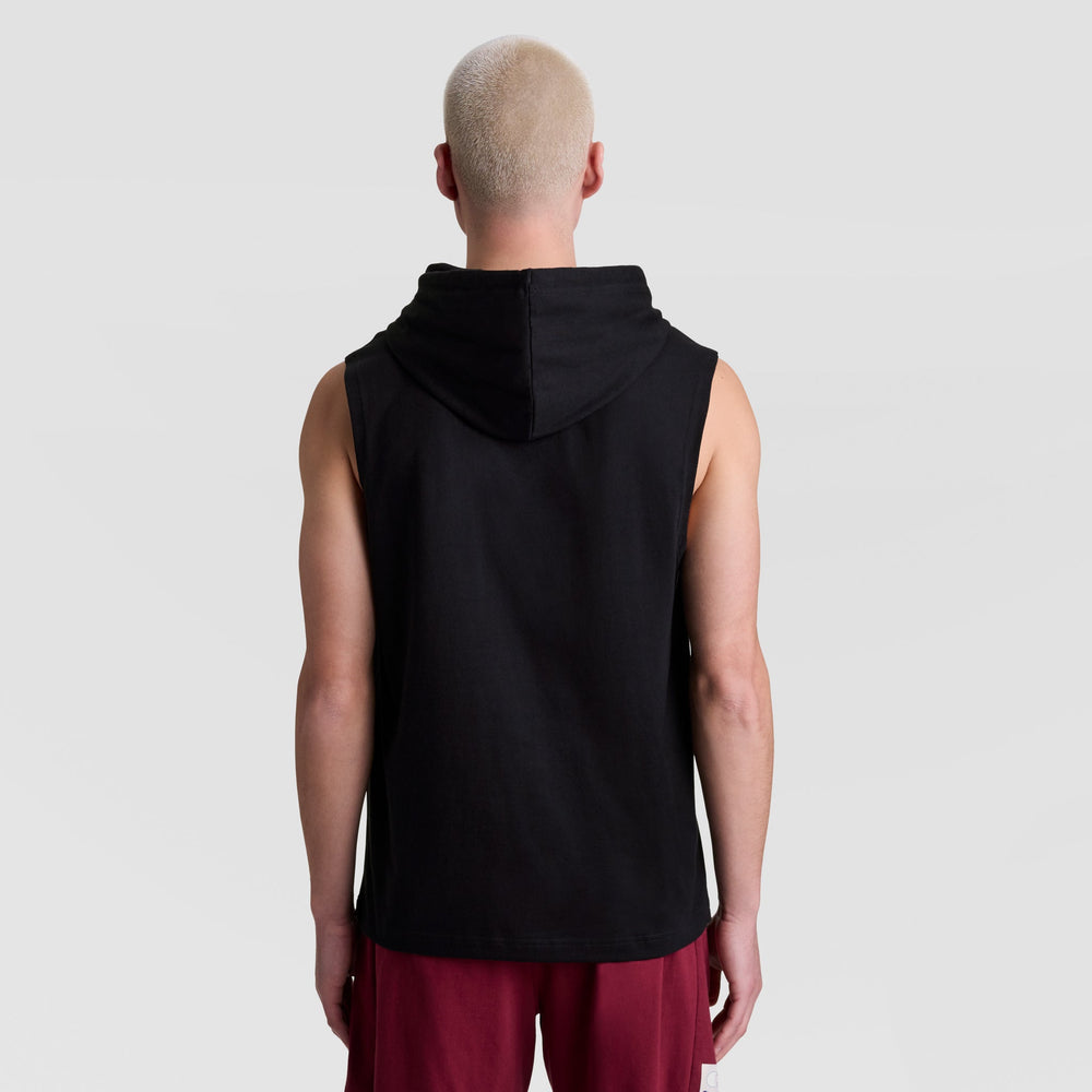 Champion Sleeveless Hoodie - Black