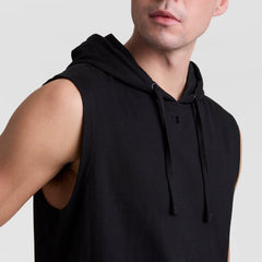 Champion Sleeveless Hoodie - Black