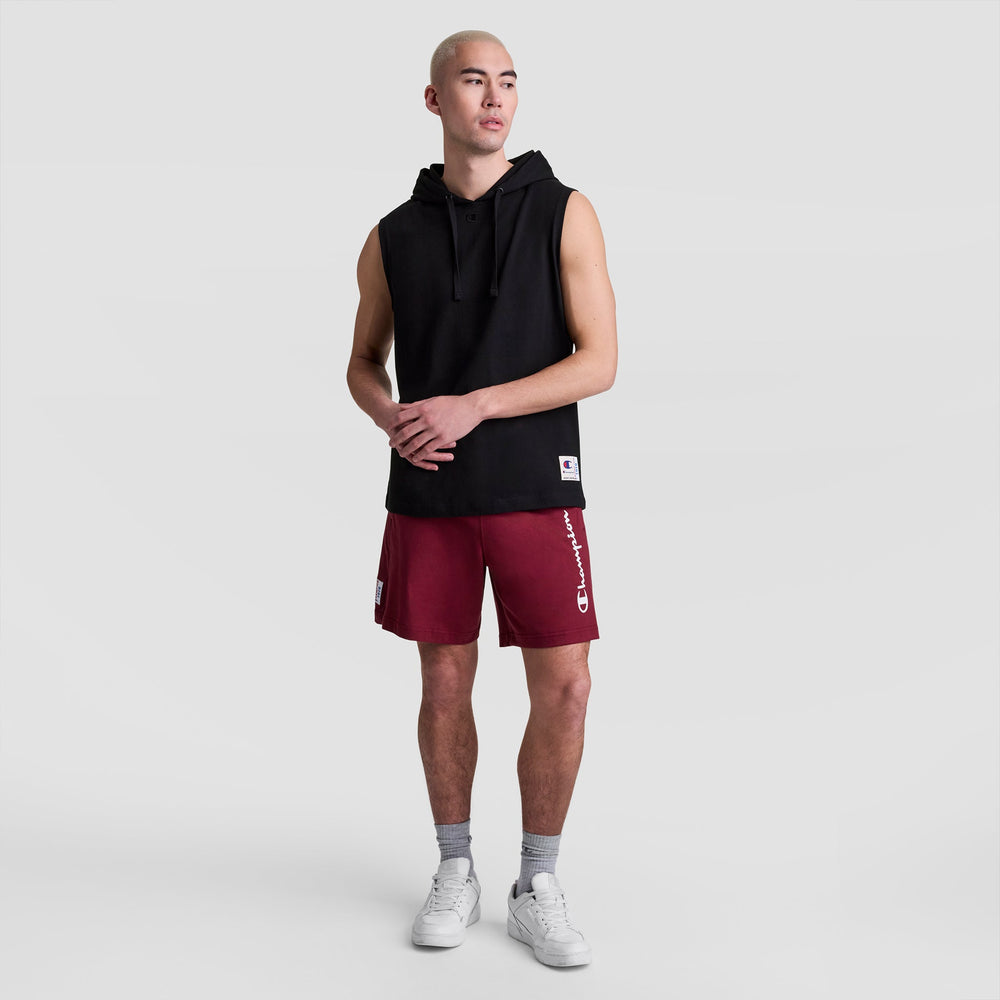 Champion Sleeveless Hoodie - Black