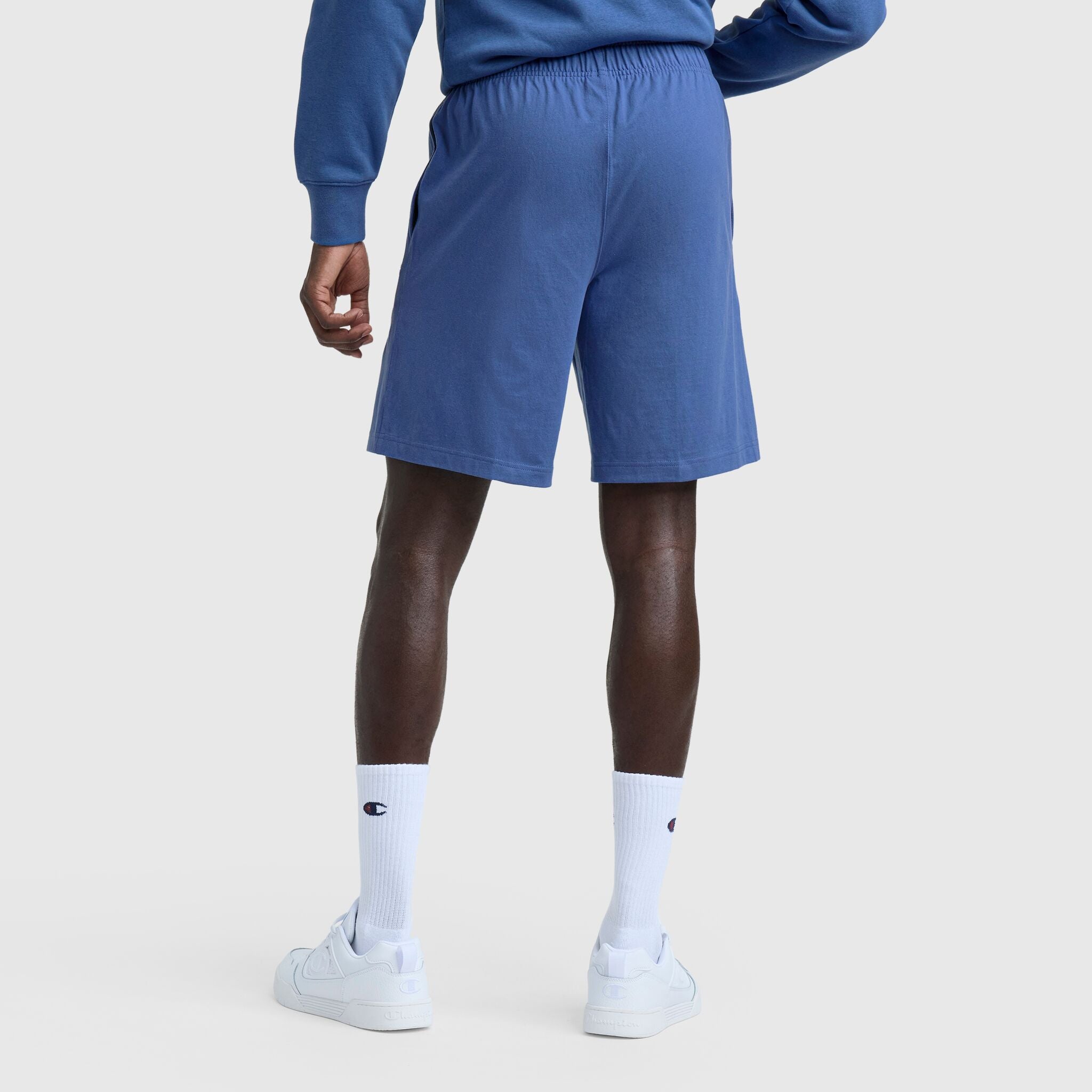 Champion 9" Lightweight Lounge Shorts, C Patch Logo - Coastal Fjord