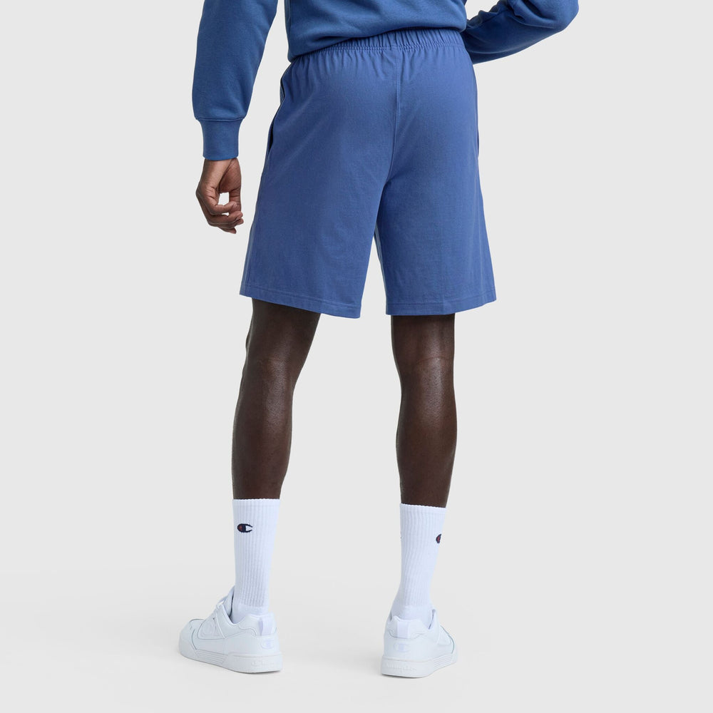 Champion 9" Lightweight Lounge Shorts, C Patch Logo - Coastal Fjord