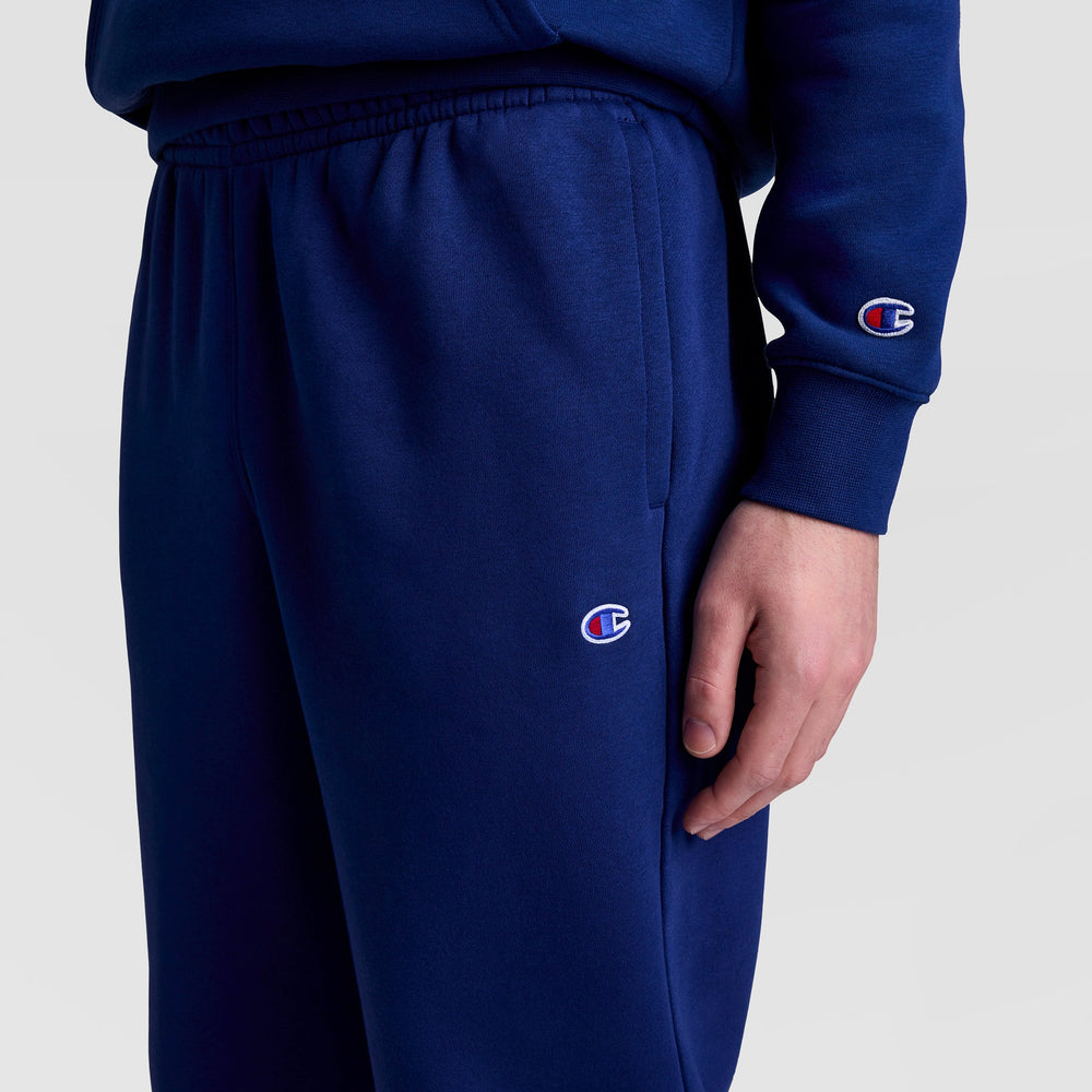 Champion Powerblend Joggers, Script Logo - Blue Depths