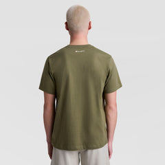 Champion Classic Graphic T-Shirt, Script Logo - Burnt Olive
