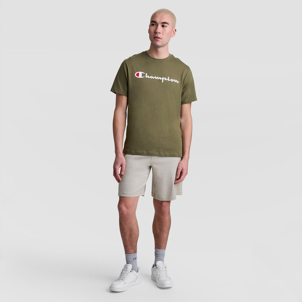 Champion Classic Graphic T-Shirt, Script Logo - Burnt Olive